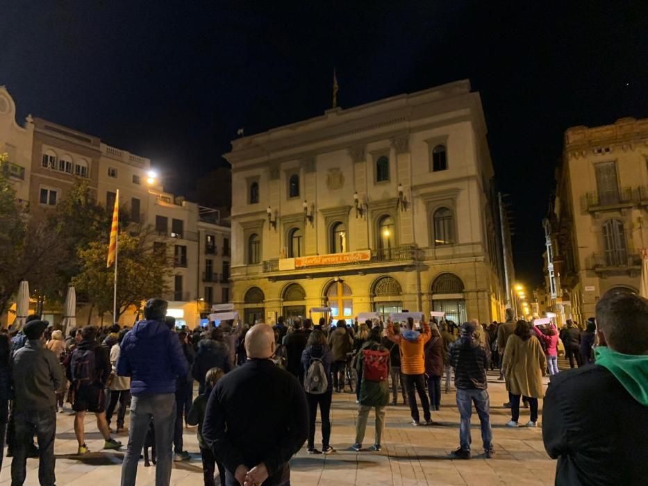 Protesta a Igualada per la detenció d'empresaris independentistes