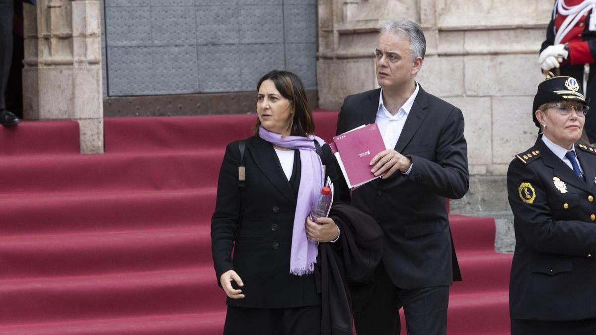 Rosa Pérez Garijo y Héctor Illueca en la última edición de los Premios Jaume I.