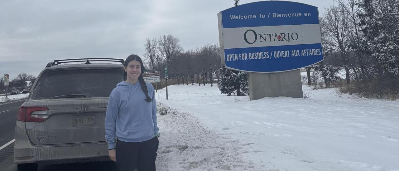 Lucía Maniega, estudiante zamorana con la beca Amancio Ortega en Canadá.