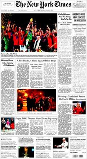 ’The New York Times’ (EUA): Espanya en el ’top’ del món