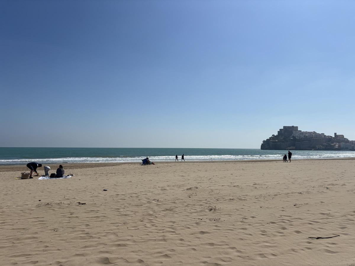 PEÑÍSCOLA.  La reposición de arena llegará después de las vacaciones de Semana Santa.