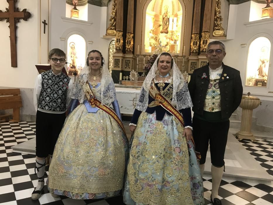 Los representantes de Mendizábal en la misa de Sant Josep en la Ermita de Sant Roc en Burjassot