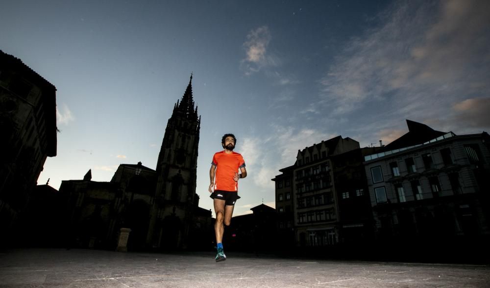 Oviedo en el primer día para poder salir a pasear y a hacer deporte por tramos horarios en Asturias.