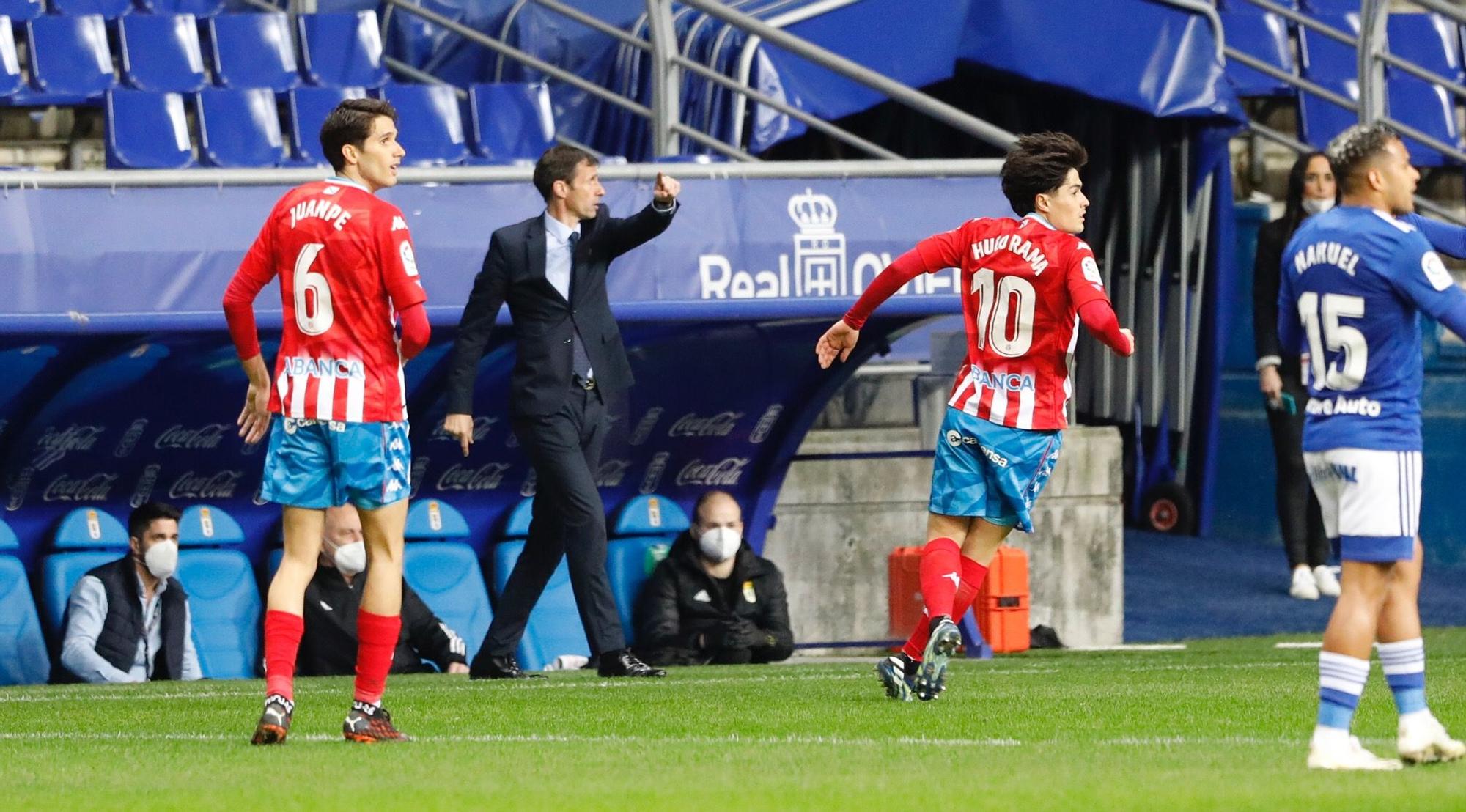 El partido entre el Oviedo y el Lugo, en imágenes