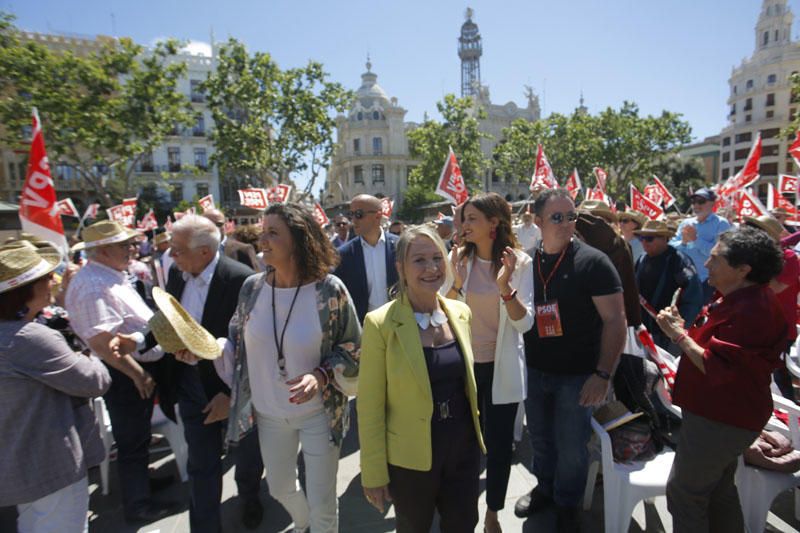 Mitin central de Sandra Gómez