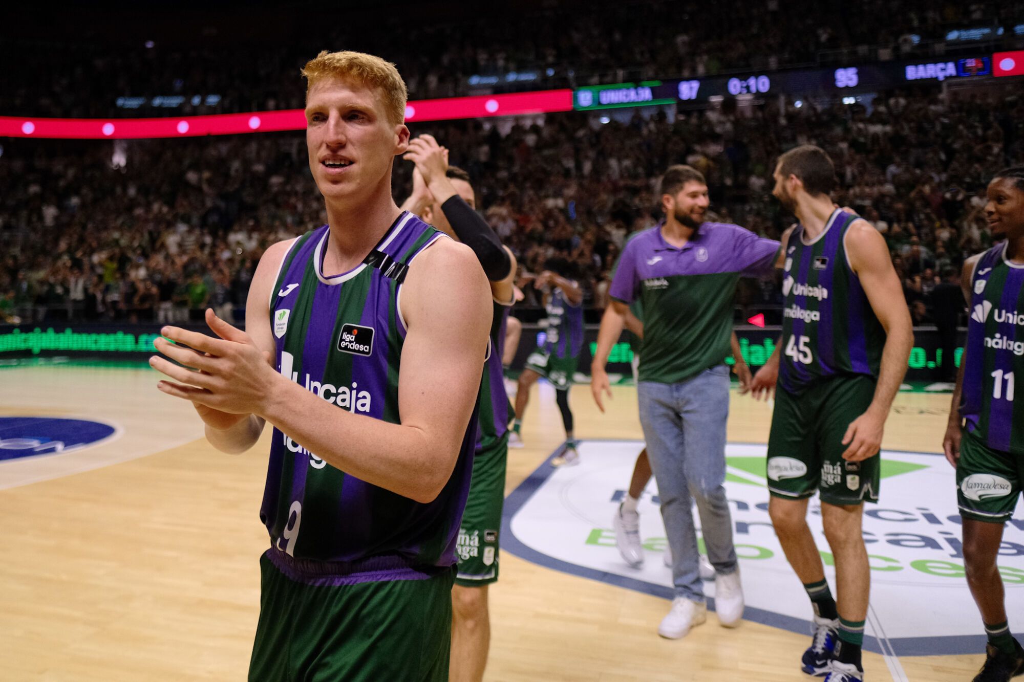 Tercer partido de los cuartos de final ACB I Unicaja - Málaga