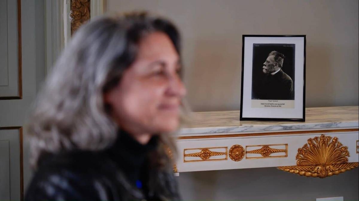 La  profesora de Dramaturgia Isabel Delgado en un instante de 'Interludio Guimerá'.