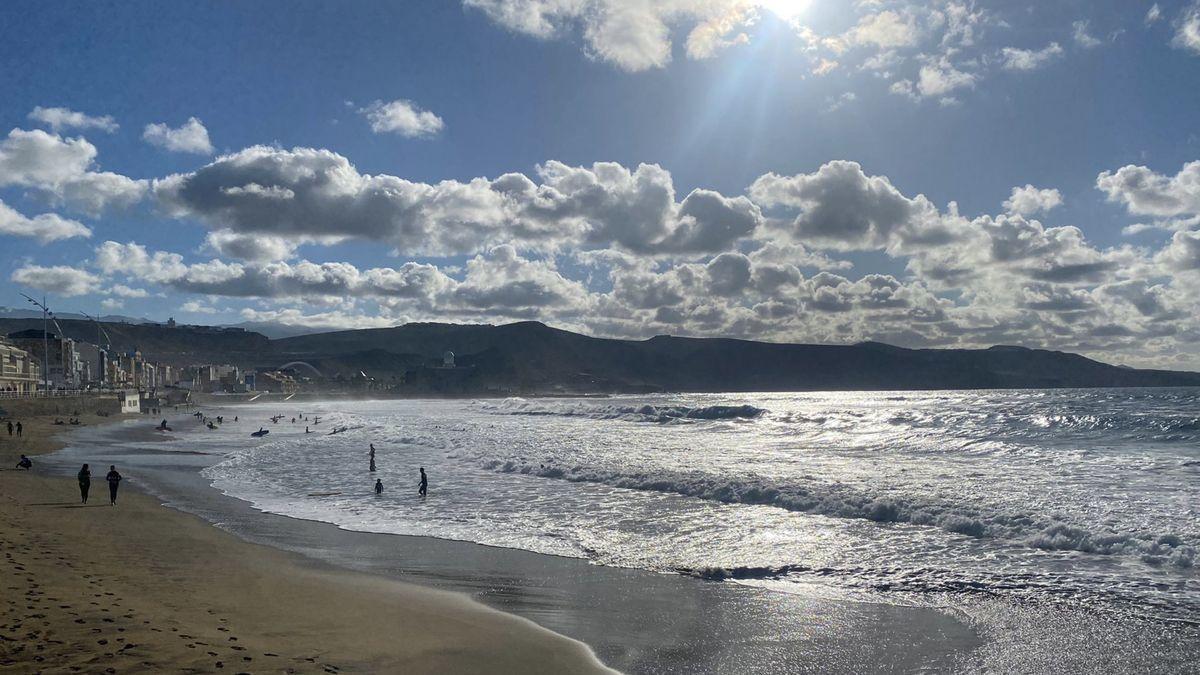 Cielos cubiertos en Las Palmas de Gran Canaria.