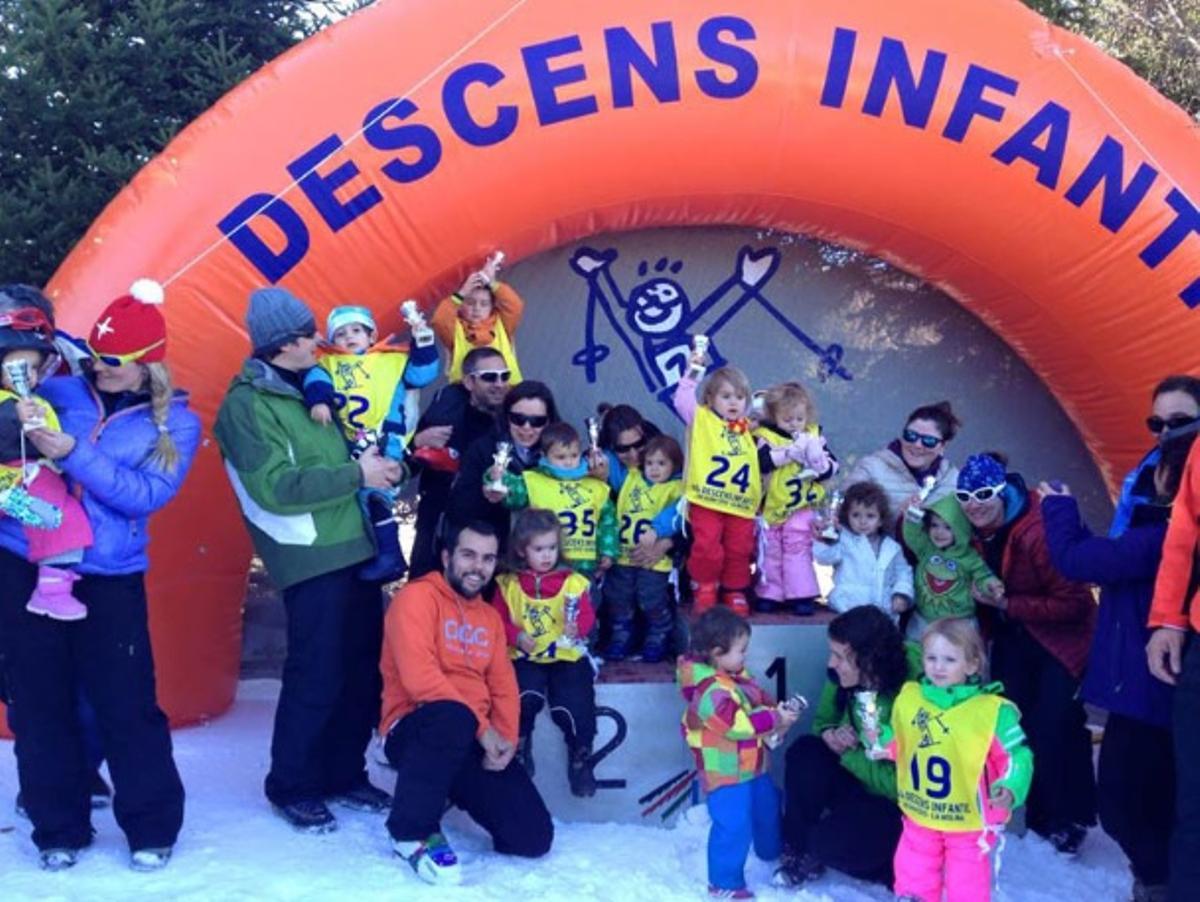 Un podi del Descens Infantil de la Molina