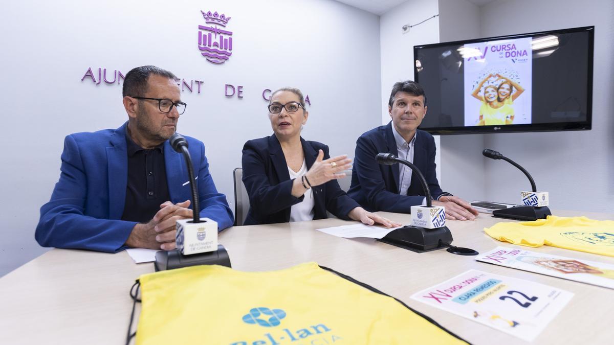 Boscà, Moncho y Naveiro, en la presentación de la Fira de la Corredora