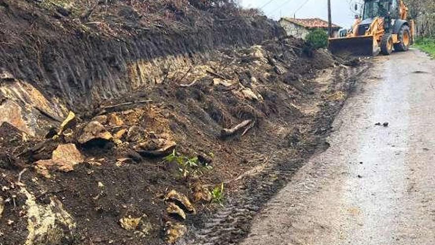 Cerdedo-Cotobade duplicará el ancho del vial de Limeres