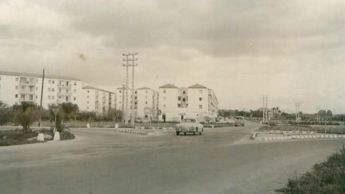 El barri des de la Circumval·lació Sud cap al 1965.