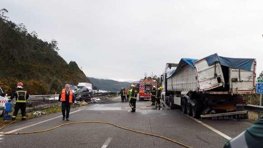 Fallece un camionero vecino de Tapia al chocar en la Transcantábrica en Galicia