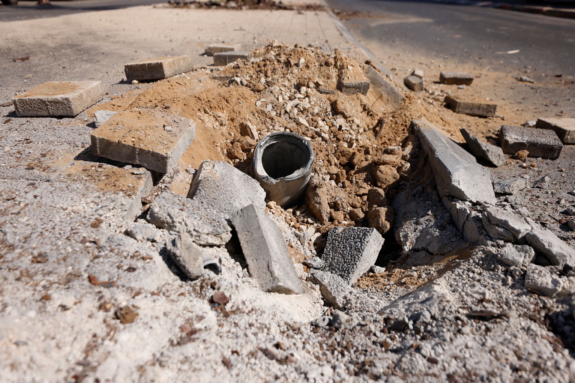 Ataque procedente de la Franja de Gaza en Ashkelon, Israel.