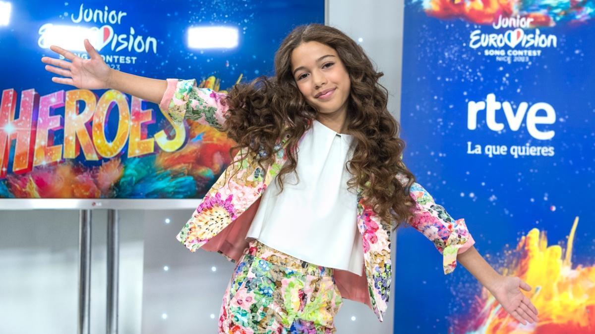 Sandra Valero, representante de España en Eurovisión Junior 2023.