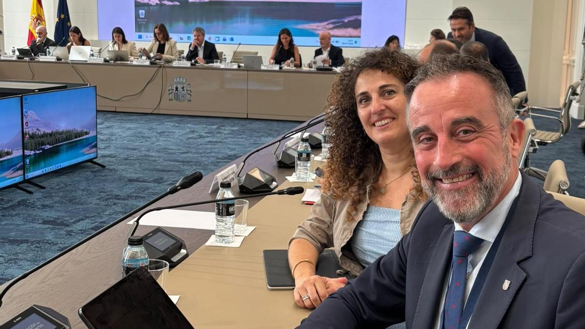 El conseller José Luis Mateo, durante la reunión en Madrid.