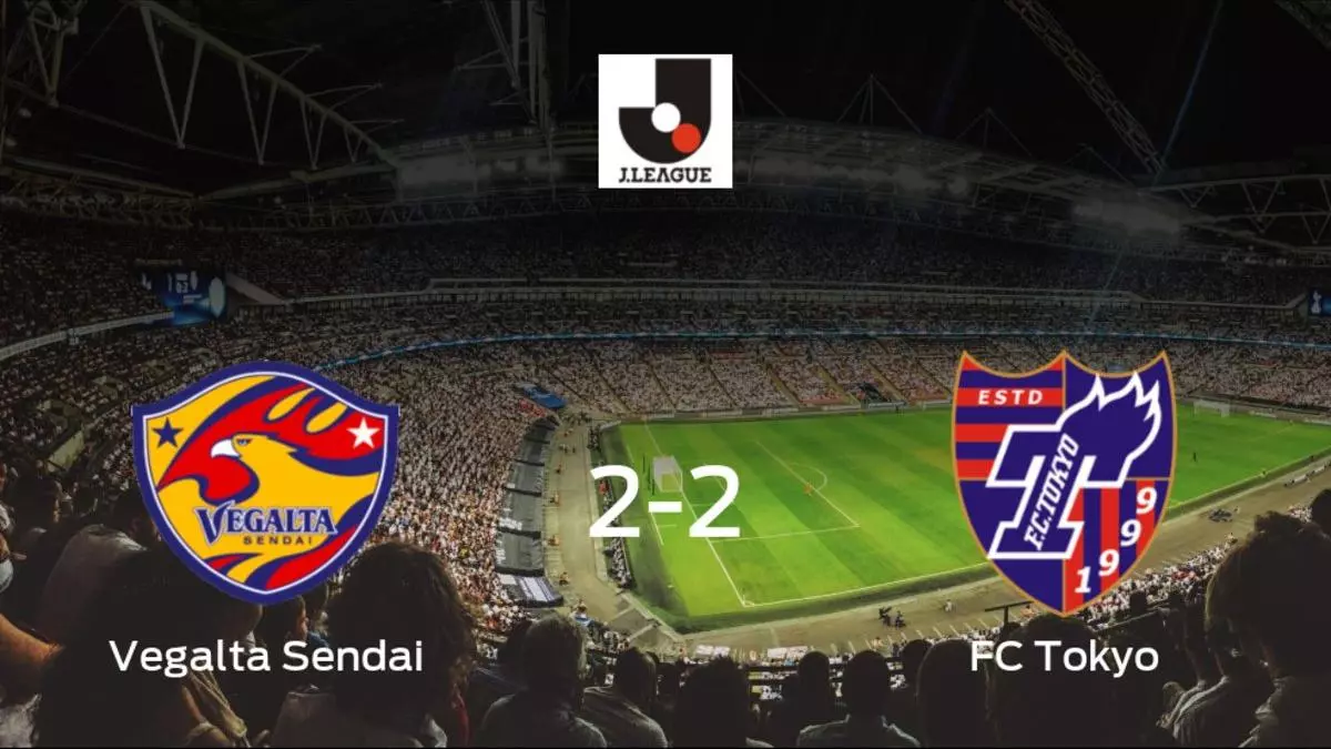 El Vegalta Sendai y el FC Tokyo terminan su encuentro liguero con un empate (2-2)