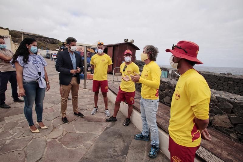 Visita del alcalde de La Laguna al charco de Jover (Tejina) | 06/08/2020  | 06/08/2020 | Fotógrafo: María Pisaca Gámez
