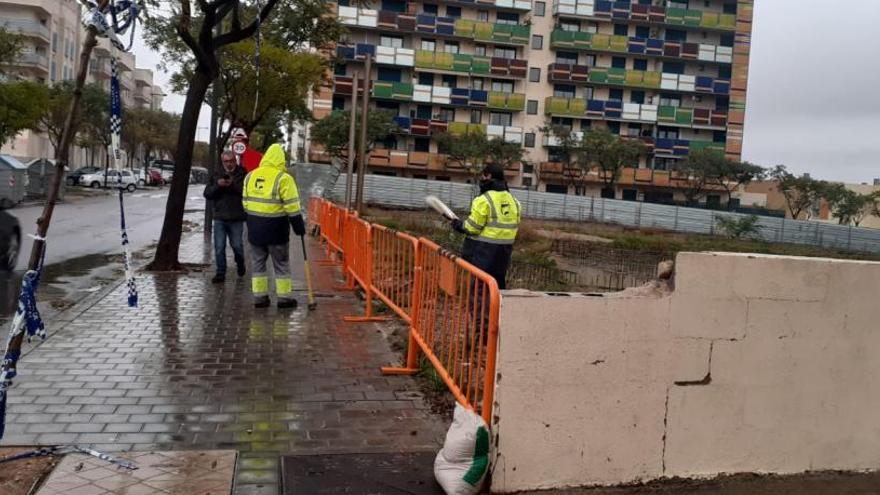 Daños de la borrasca en Paterna.