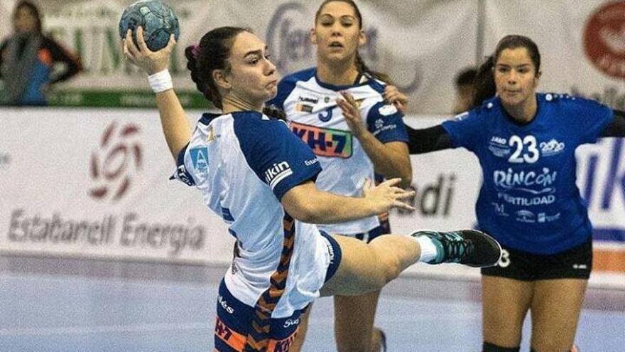 Aina Fernández, durante un partido con el Granollers