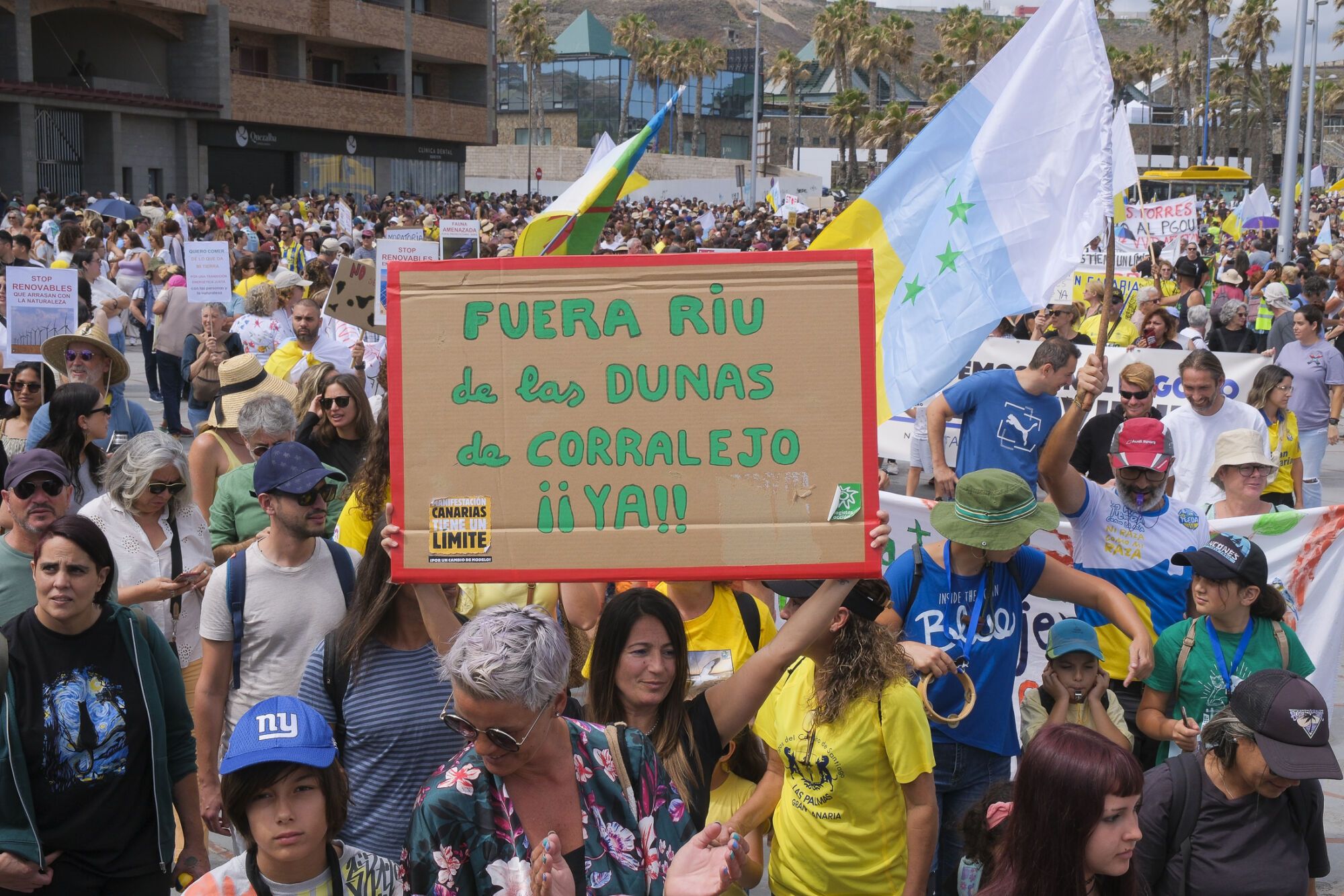 Manifestación Canarias tiene un límite 18M en Las Palmas de Gran Canaria