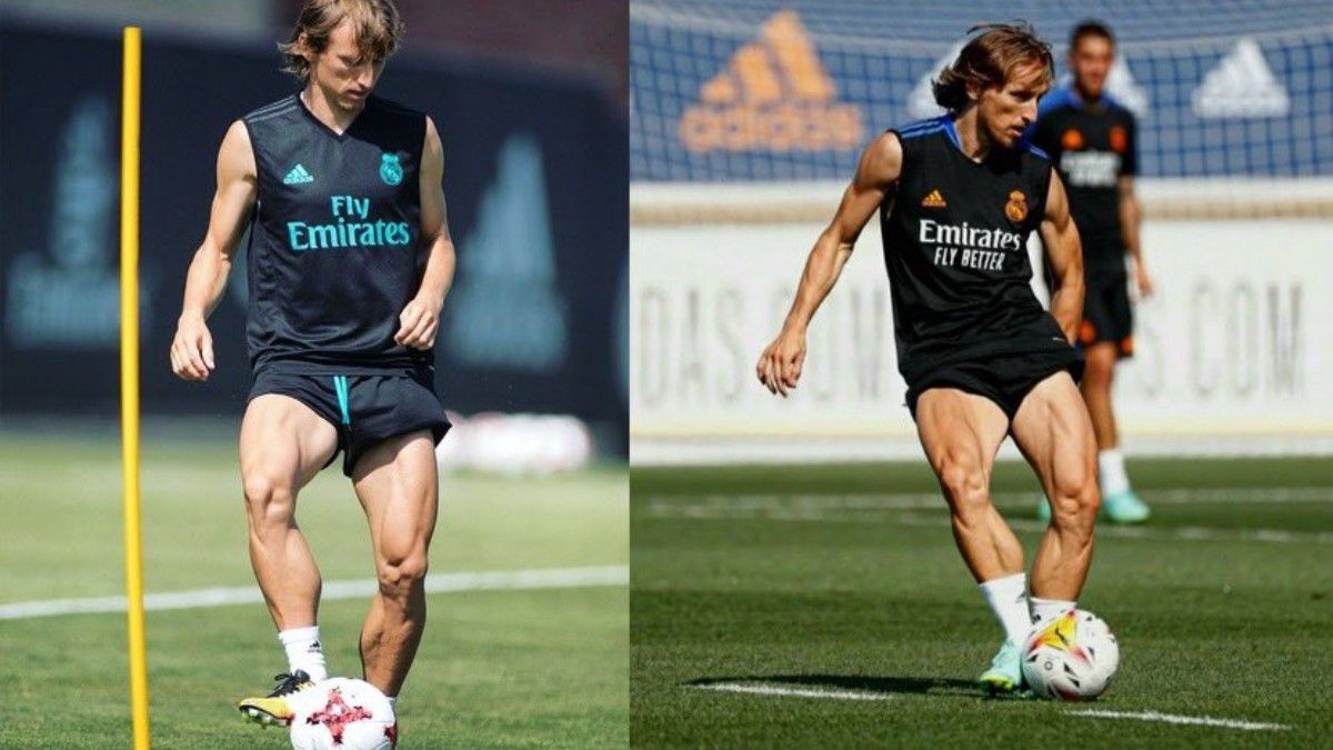 Modric presume de físico a sus 35 años