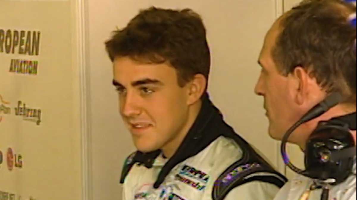 Un joven Fernando Alonso, el día de su debut en F1, hace ahora 22 años