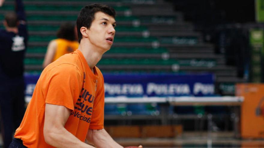 Vladimir Lucic, durante un entrenamiento.