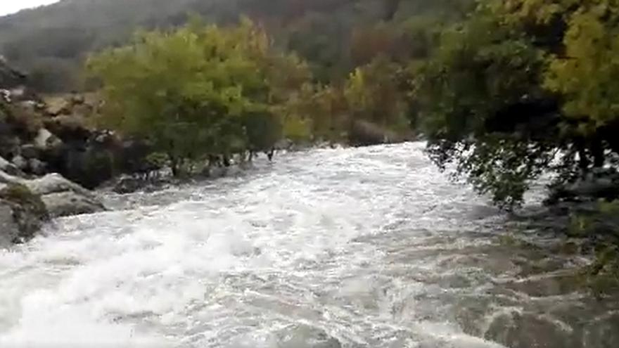 Video | La borrasca Armand aumenta el caudal de los ríos en el Valle del Jerte