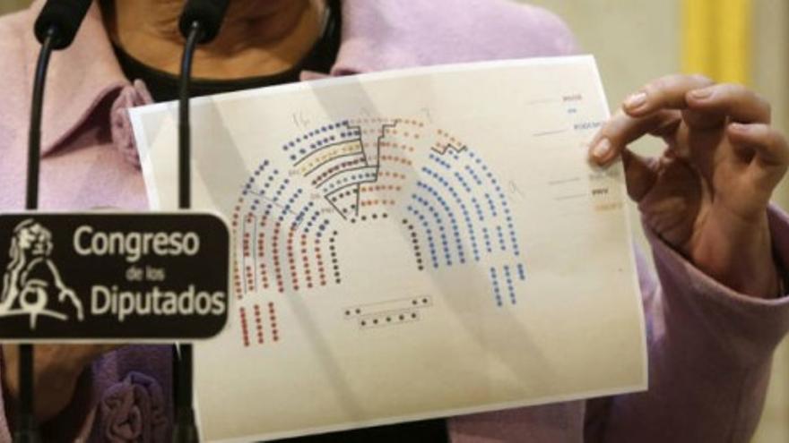 Los diputados de Podemos se colocarán a continuación de los del PSOE