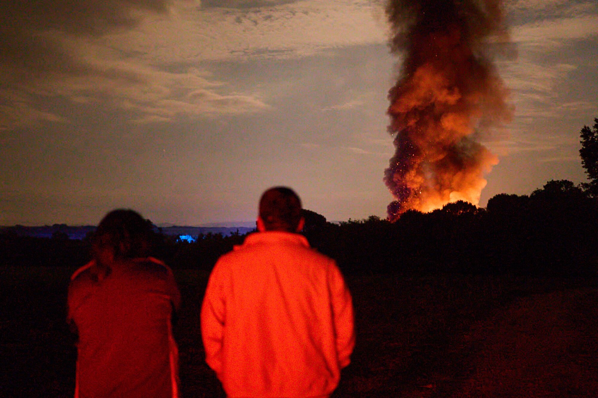 Incendi a la deixallaria EcoGirona de Vilobí d´Onyar