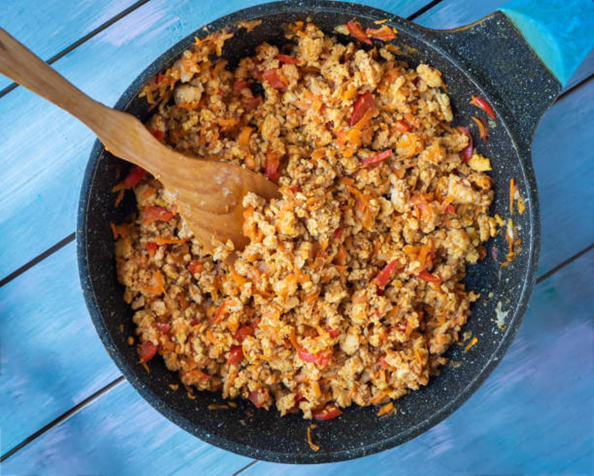 Arroz salteado con verduras