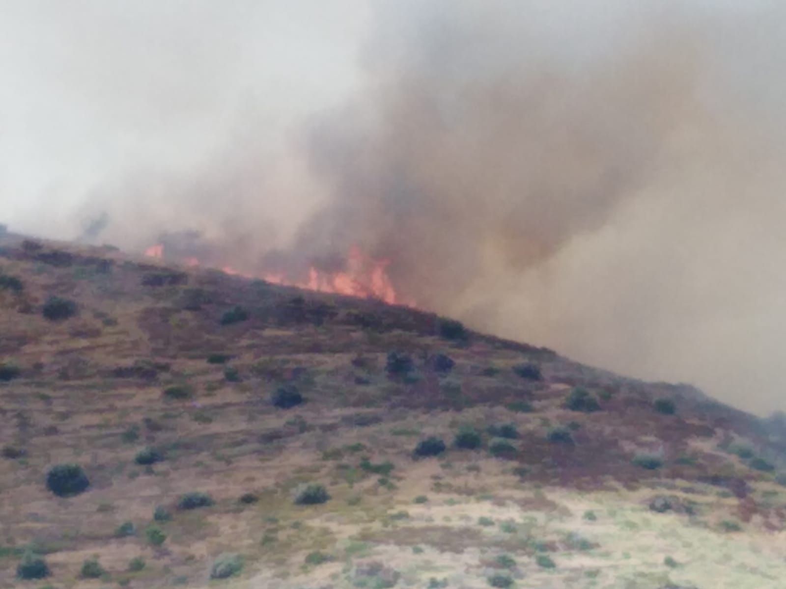 Incendi a Portbou