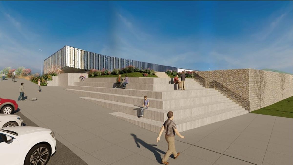 Recreación del proyecto diseñado por el Concello para Navia.