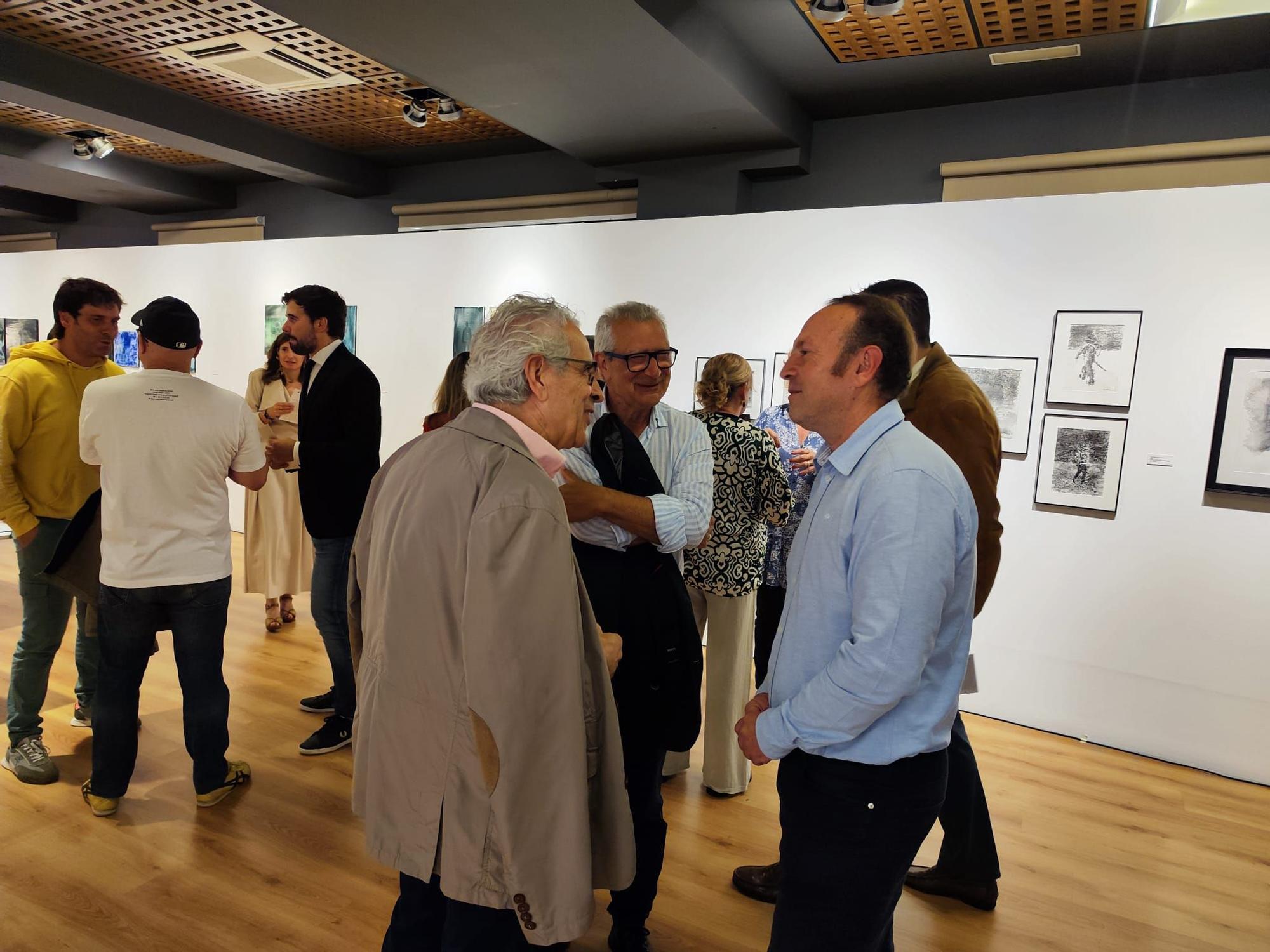 Inauguración de la exposición de Guillermo Simón, "Huellas errantes", en la Fundación Cardín de Villaviciosa