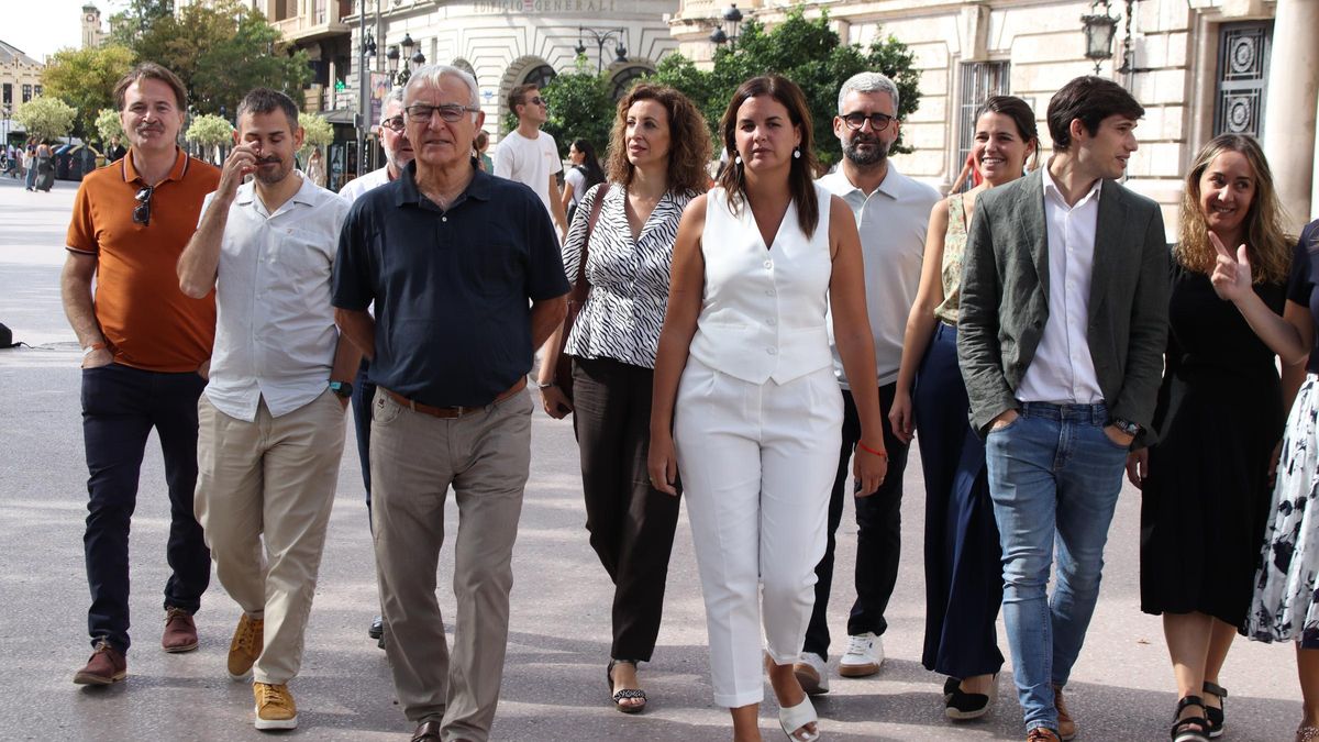 Los concejales de Compromís y PSPV han hablado ante la prensa esta mañana.
