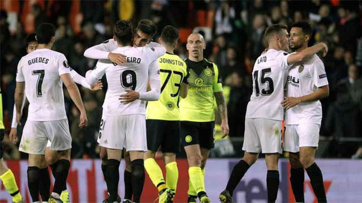 Gameiro da la victoria al Valencia ante el Celtic