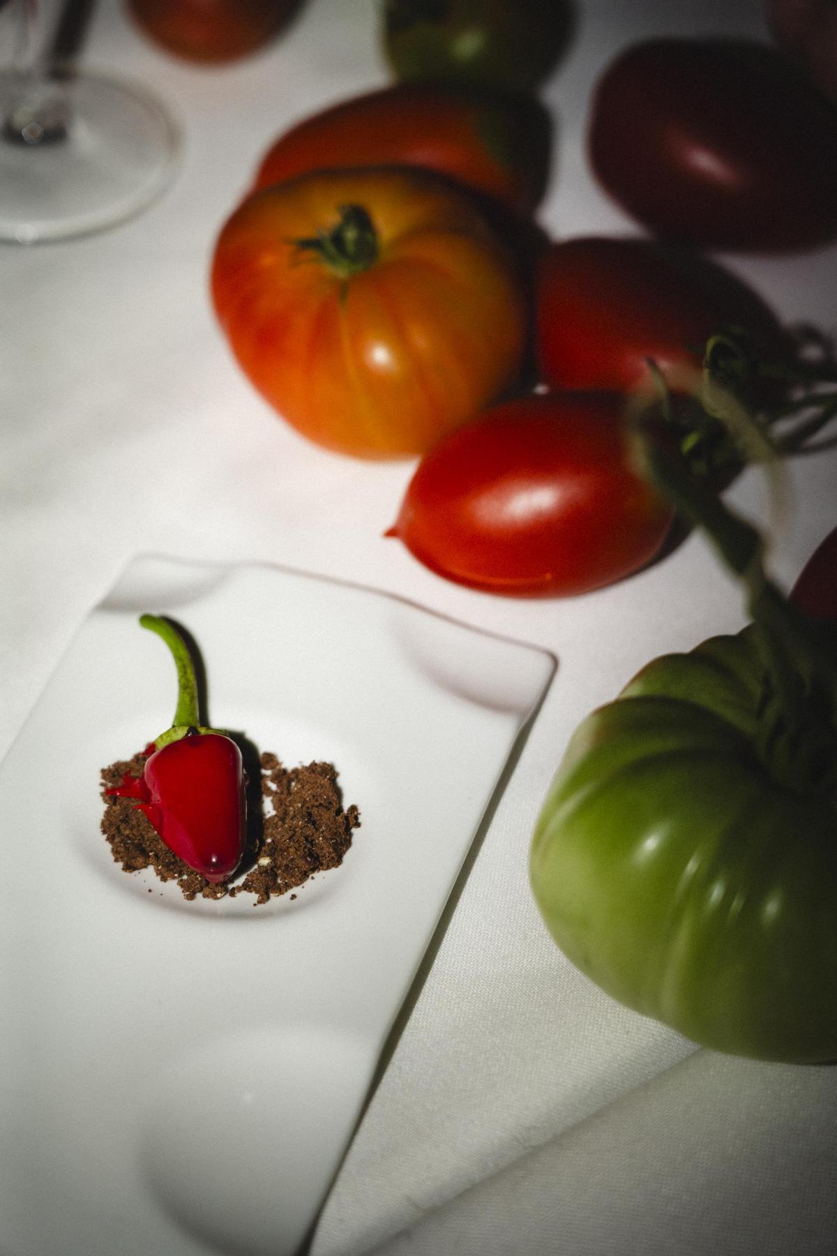 Uno de los platos de este menú.