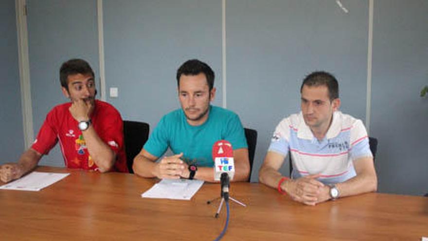 Vivancos, Ruiz y Avellaneda en la presentación de la prueba de Can Misses.