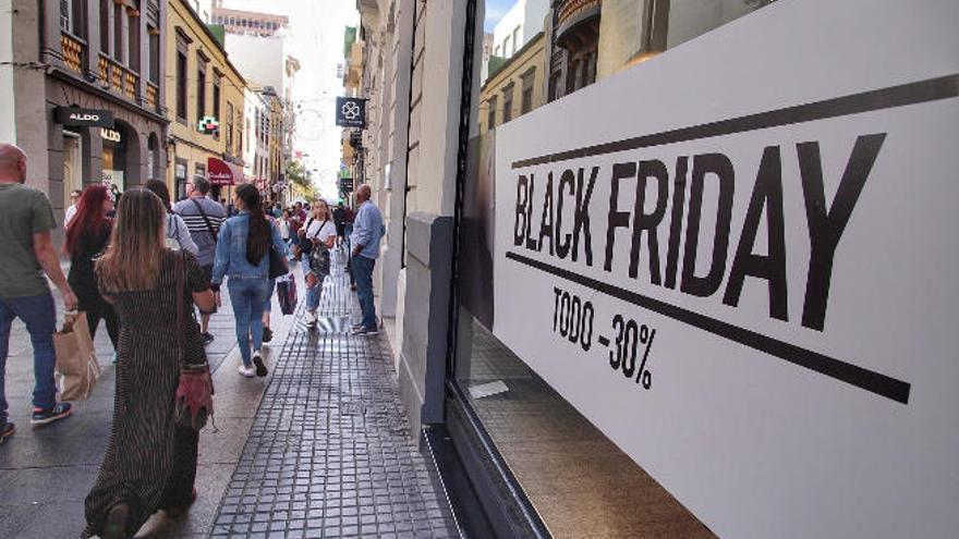 Celebración de la iniciativa comercial Black Friday, el año pasado en Santa Cruz de Tenerife.