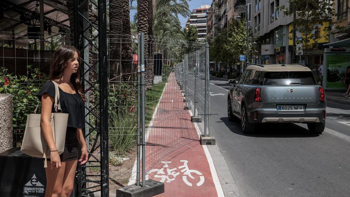 El carril bici de Soto, de ser una prioridad para el Ayuntamiento a volverse a cortar estas Hogueras