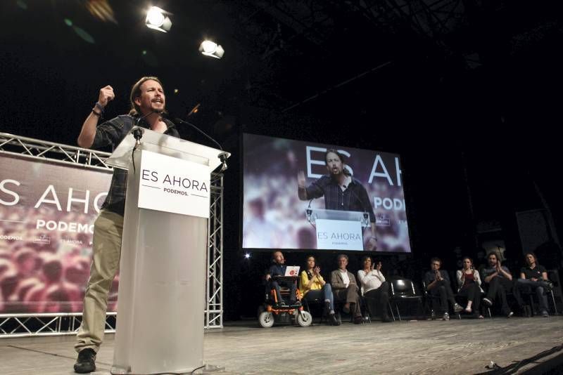 Fotogalería: Mitin de Podemos en Zaragoza