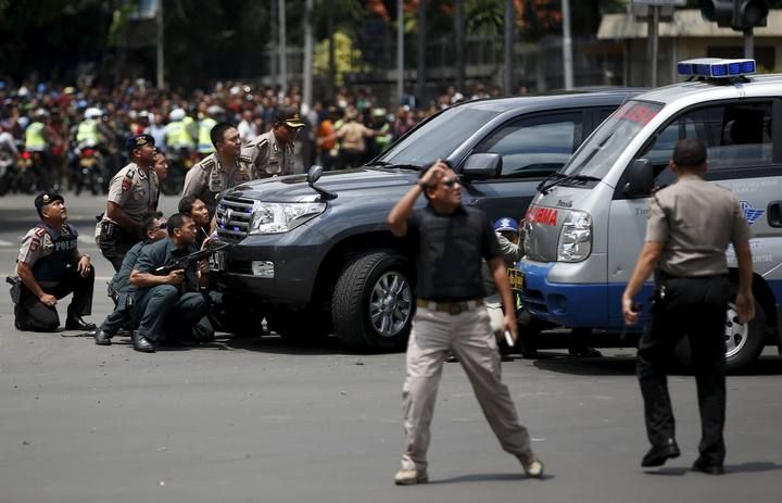 Atentado en el centro de Yakarta