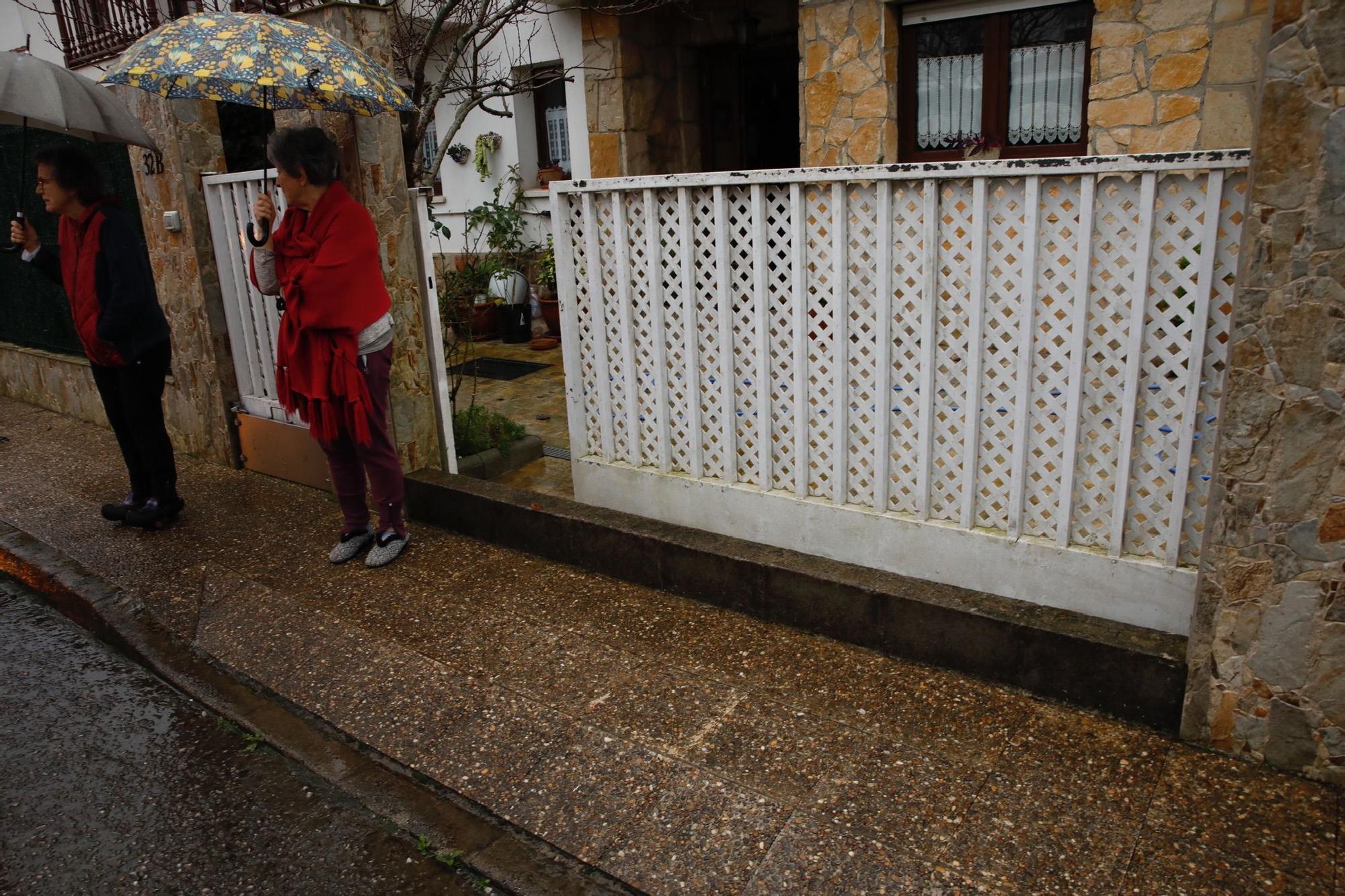 En imágenes: las consecuencias de la borrasca "Fein" en Gijón