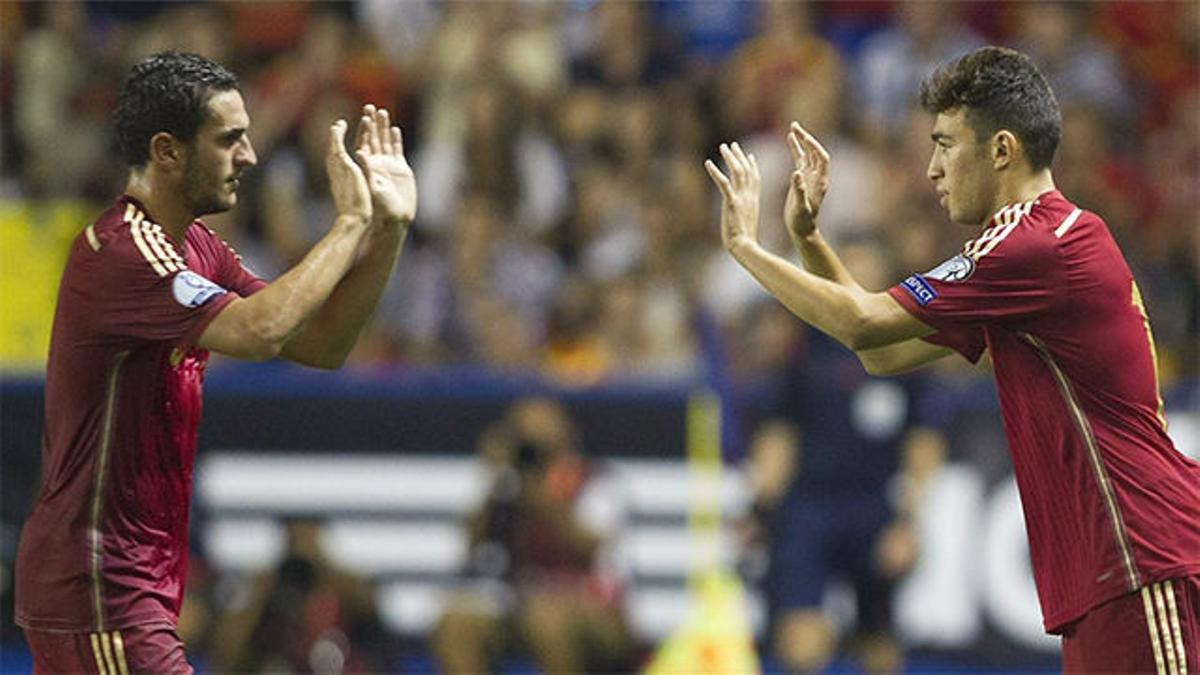 El debut de Munir con la selección española