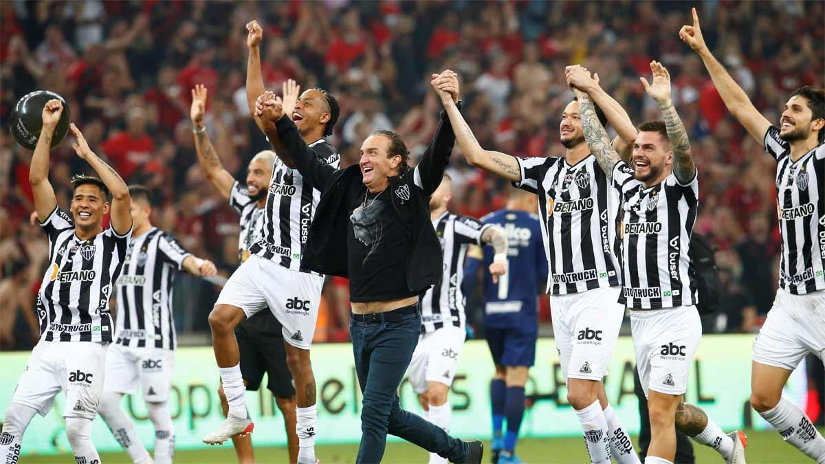 El At. Mineiro celebra la consecución de la Copa do Brasil 2021
