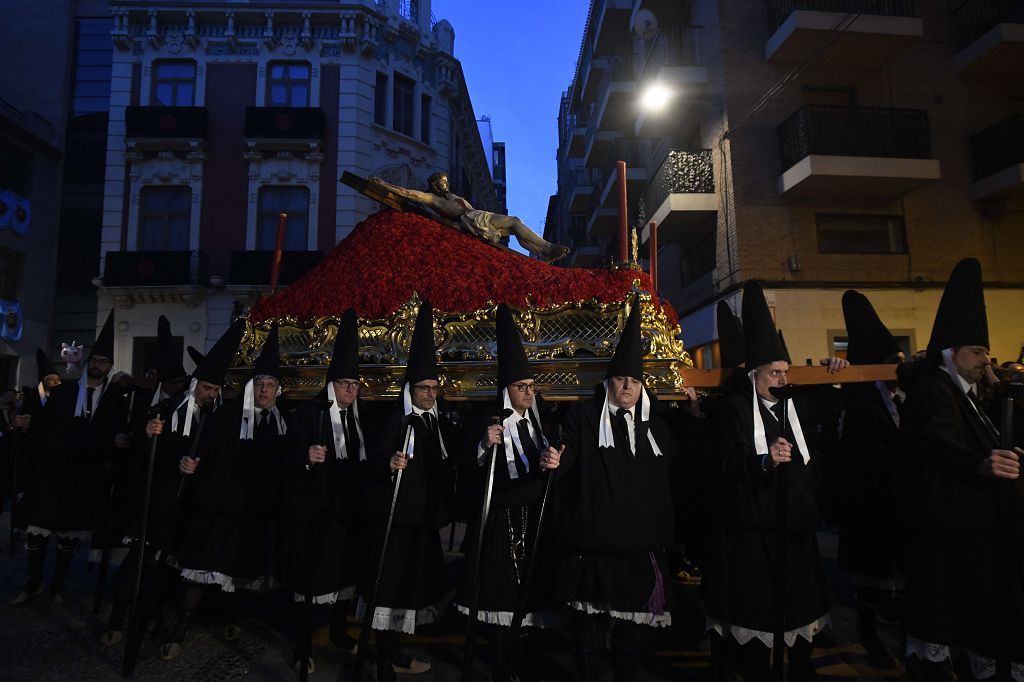 Las imágenes de la procesión del Santo Sepulcro este Viernes Santo en Murcia