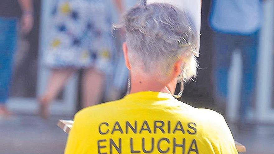 Protesta de interinos de la Comunidad Autónoma por su fijeza.