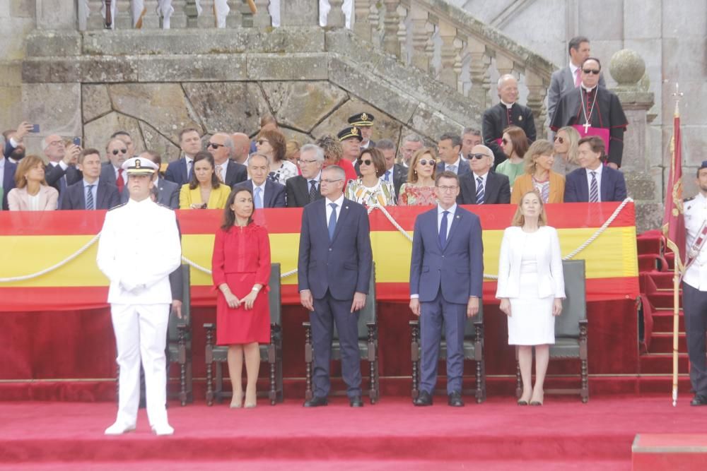 Felipe VI y el Rey Emérito, en Marín