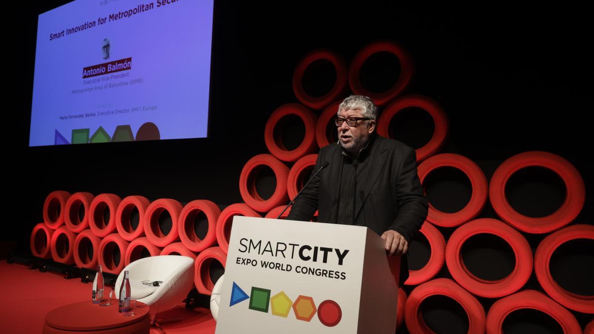 Antonio Balmón, durante la presentación del nuevo &quot;sistema integral de seguridad metropolitana&quot;.